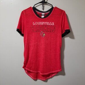 Bottom Drawers Sleeping T Shirt Louisville Cardinels Women's M